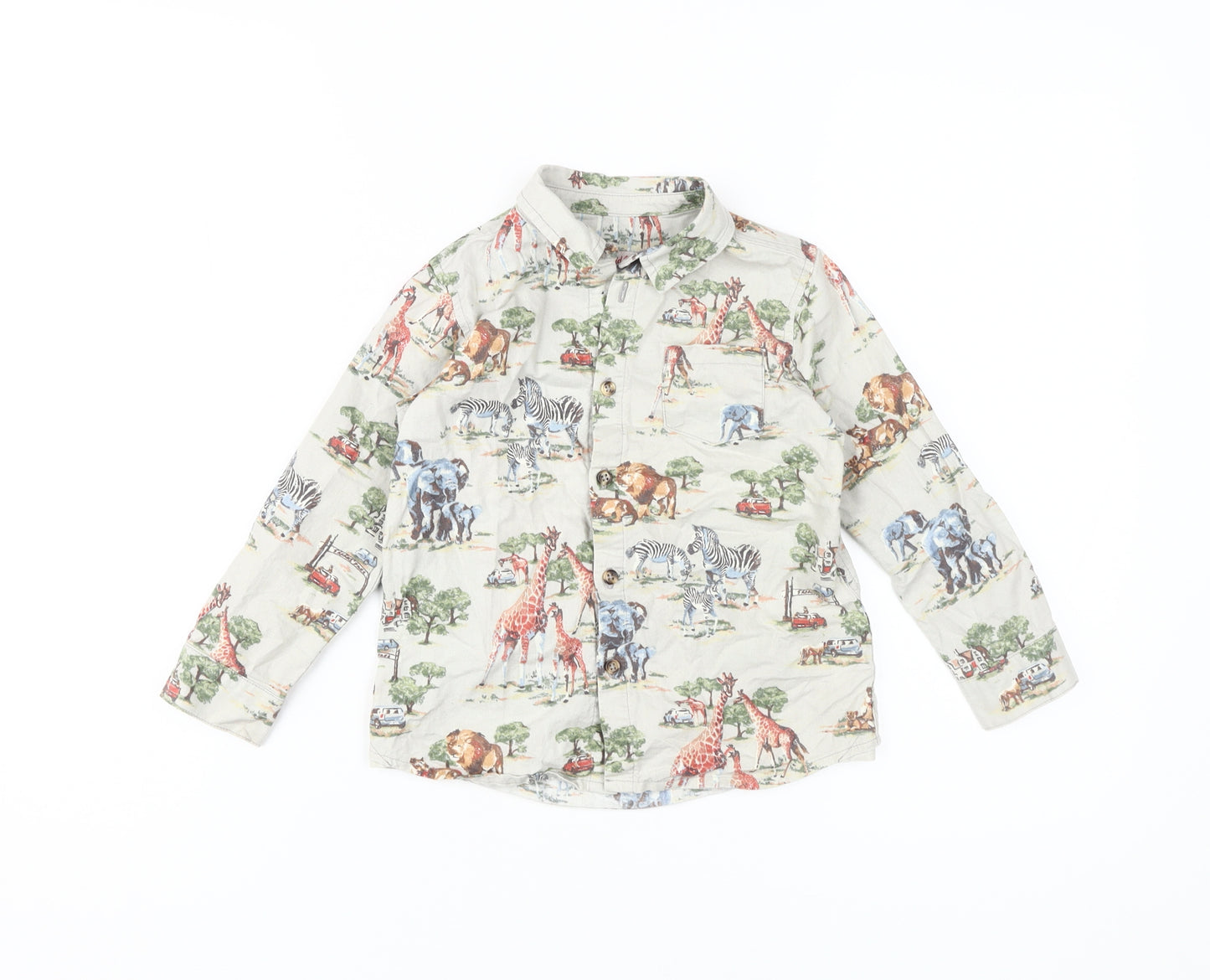 Cath Kids Boys Multicoloured Animal Print Shirt 3-4 Years