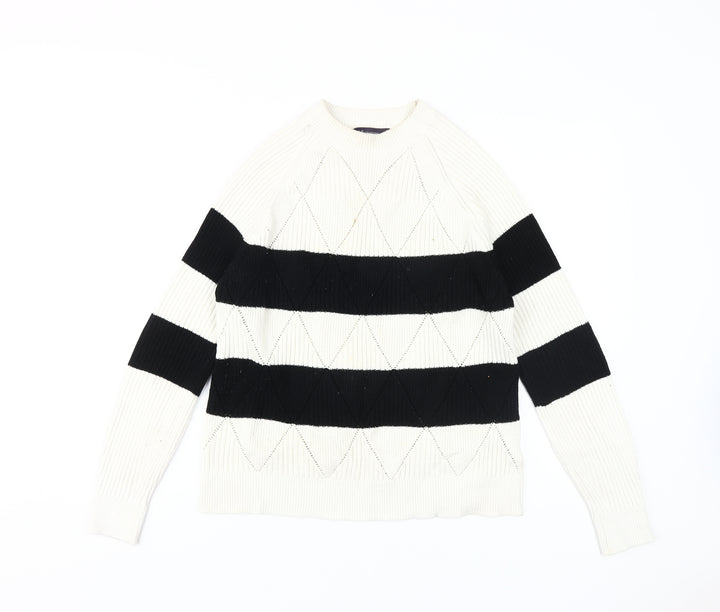 Marks and Spencer Women's Striped Pullover Jumper M