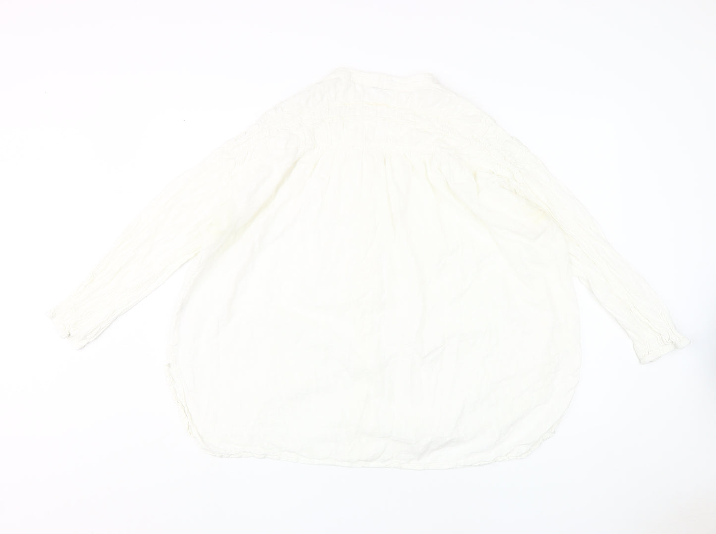 V by Very Women's White Cotton Button-Up Shirt Size 20