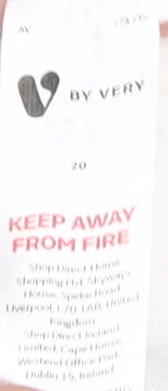 V by Very Women's White Cotton Button-Up Shirt Size 20