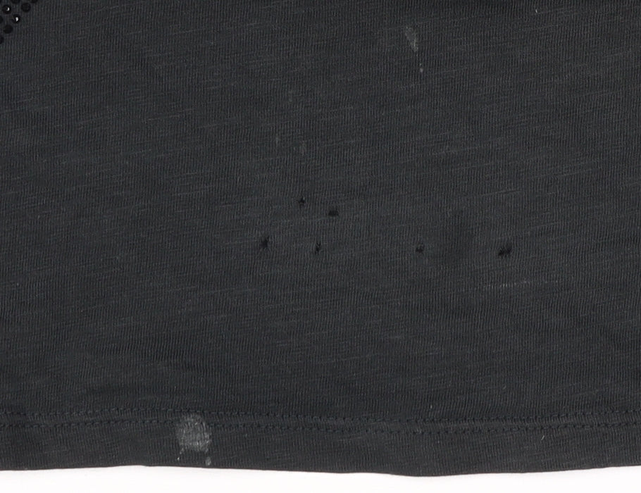 Mint Velvet Women's Black Sleeveless Sequin T-Shirt