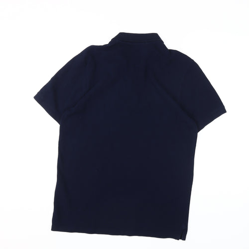 Jack & Jones Men's Blue Polo Shirt M Short Sleeve Casual