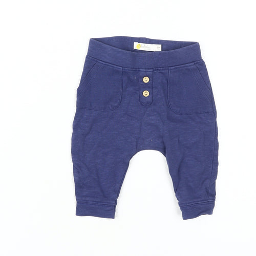 Baby Boden Blue Unisex Baby Trousers 0-3M Elastic Waist