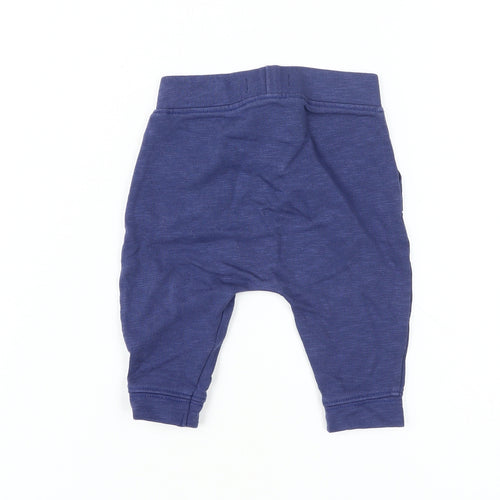 Baby Boden Blue Unisex Baby Trousers 0-3M Elastic Waist