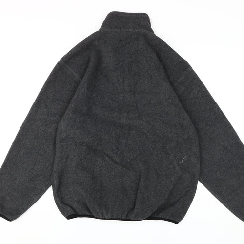 Giordano Men's Grey 1/4 Zip Fleece Jacket M