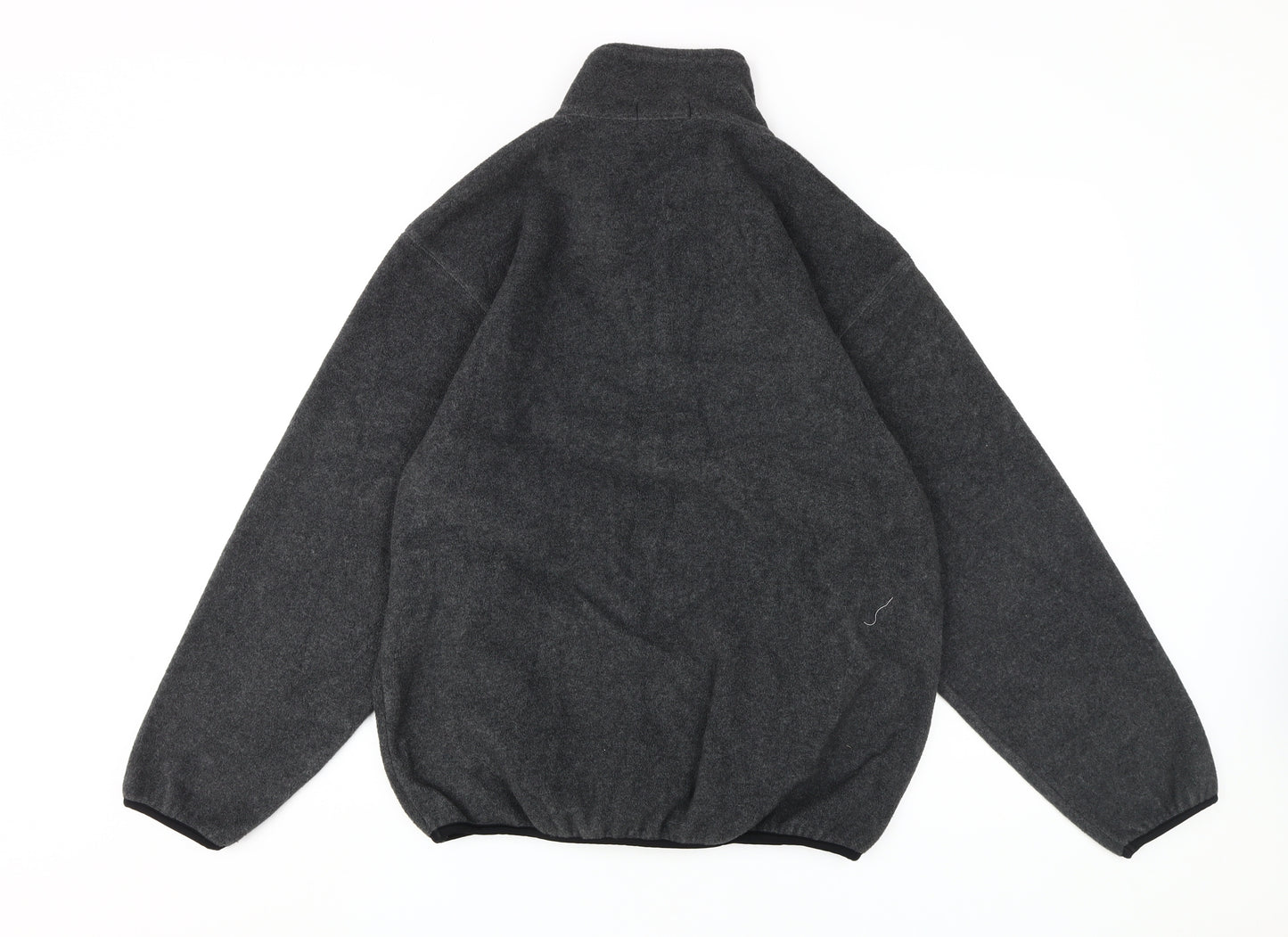 Giordano Men's Grey 1/4 Zip Fleece Jacket M
