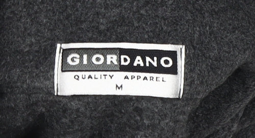 Giordano Men's Grey 1/4 Zip Fleece Jacket M