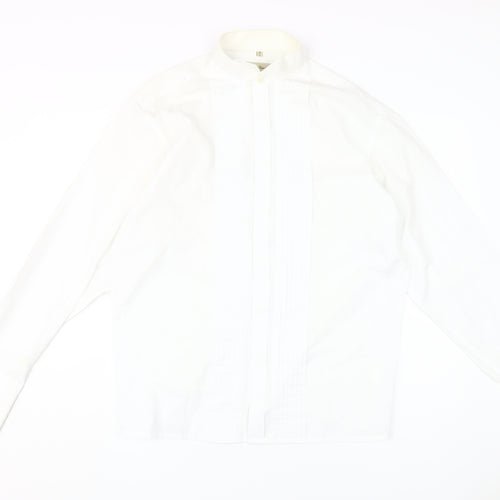 Scott Taylor Men's White Dress Shirt, Size 16/41, Classic Fit