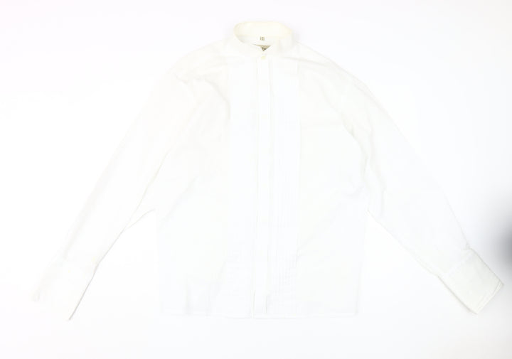 Scott Taylor Men's White Dress Shirt, Size 16/41, Classic Fit