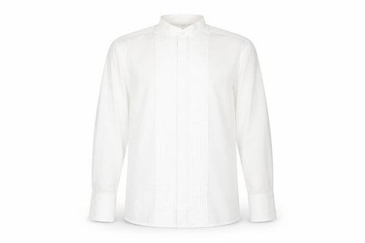 Front view of Scott Taylor Men's White Dress Shirt, size 16/41, Classic Fit