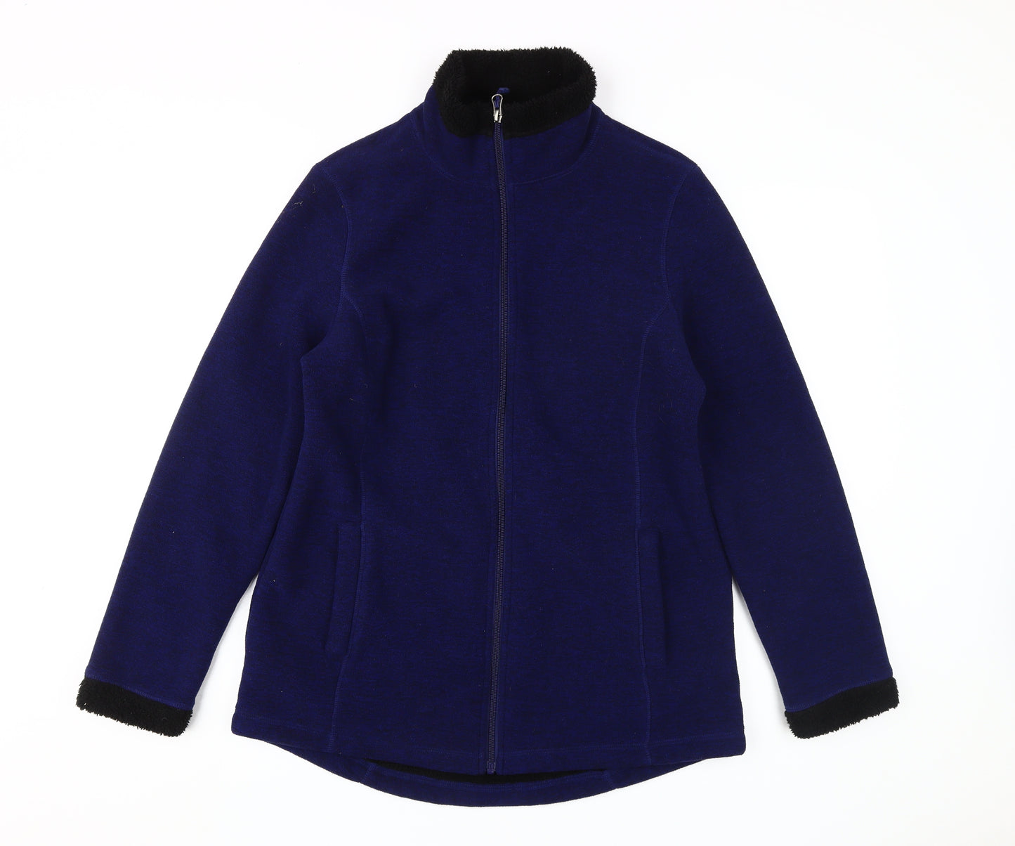 32 Degrees Women's Blue Jacket, Size M, Full Zip Mid-Length