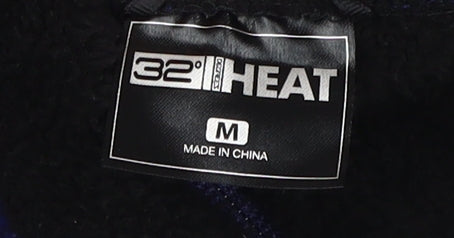 32 Degrees Women's Blue Jacket, Size M, Full Zip Mid-Length