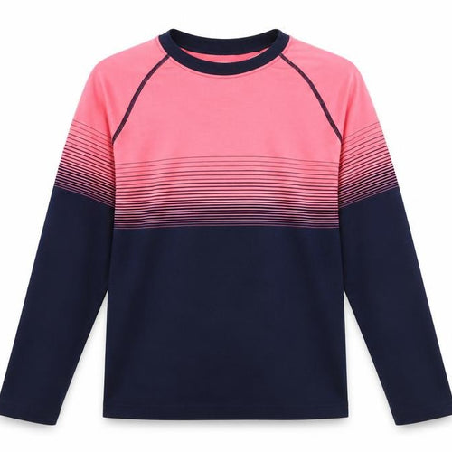 Mountain Warehouse Girls Pink & Black Long Sleeve Top, 13 Years