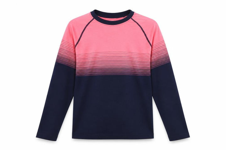 Mountain Warehouse Girls Pink & Black Long Sleeve Top, 13 Years
