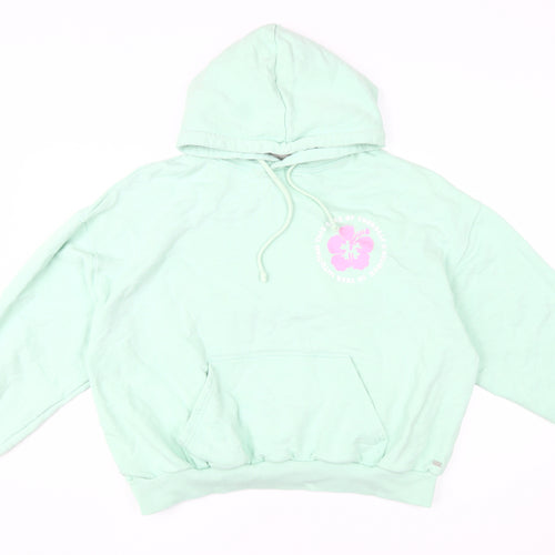 Pacific Republic Teens Green Pullover Hoodie M
