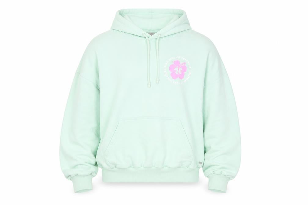 Front view of Pacific Republic Teens Green Pullover Hoodie M