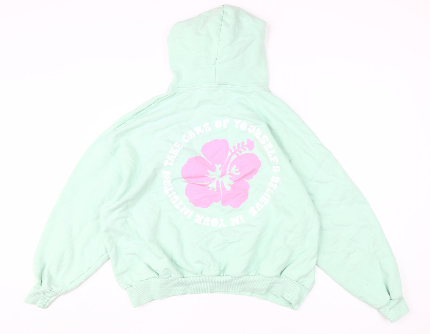 Pacific Republic Teens Green Pullover Hoodie M