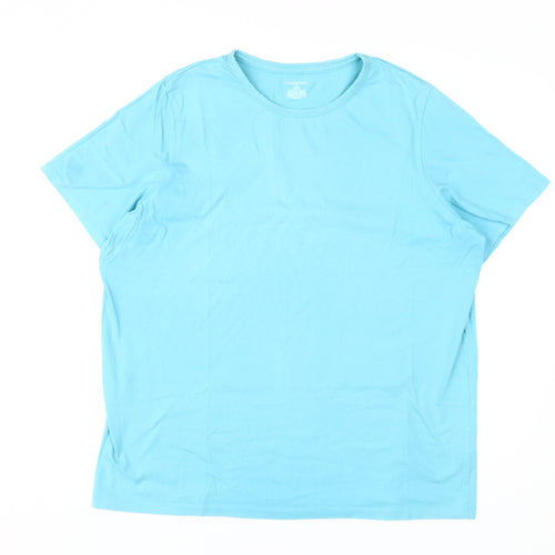 Lands' End Women's Blue Cotton Basic T-Shirt Size 16