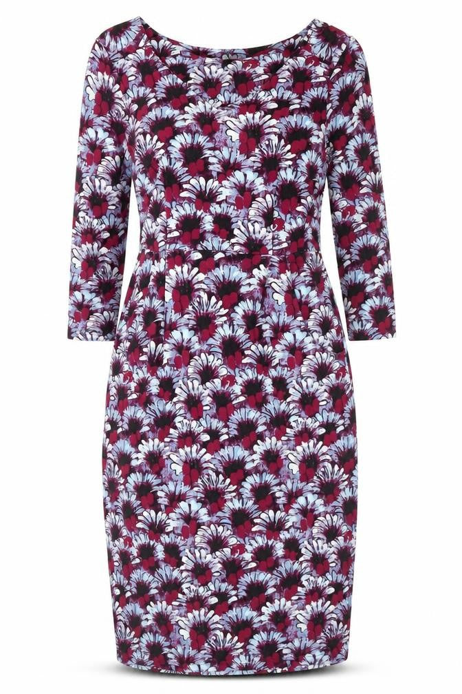 Front view of White Stuff Women's Multicoloured Floral Bodycon Dress, size 10