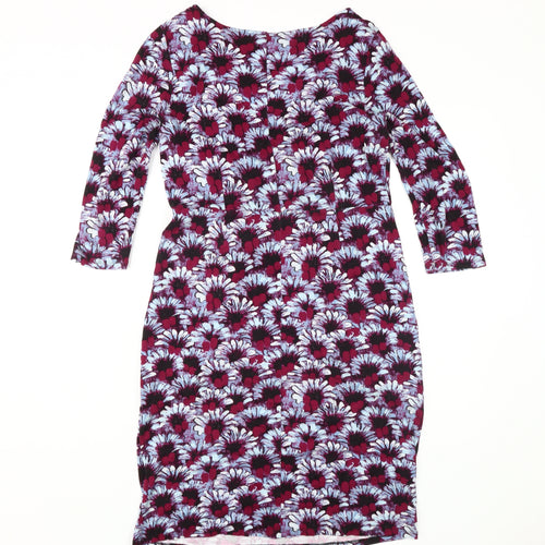 White Stuff Women's Multicoloured Floral Bodycon Dress, Size 10