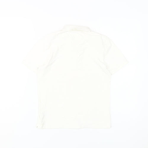 Hugo Boss Boys White Polo Shirt XS Short Sleeve Logo