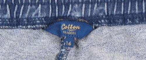 Cotton Traders Women's Blue Jogger Trousers Size 16