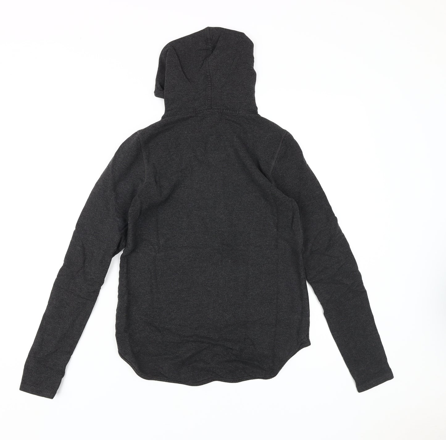 The White Company Women's Black Full Zip Hoodie Size 10