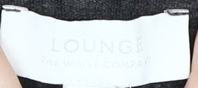 The White Company Women's Black Full Zip Hoodie Size 10