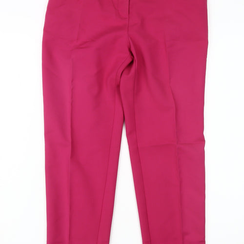 MNG Women's Pink Straight Trousers Size 12