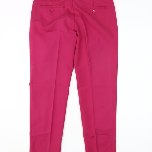 MNG Women's Pink Straight Trousers Size 12