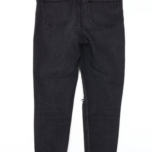 New Look Women’s Black Skinny Distressed Jeans Size 10