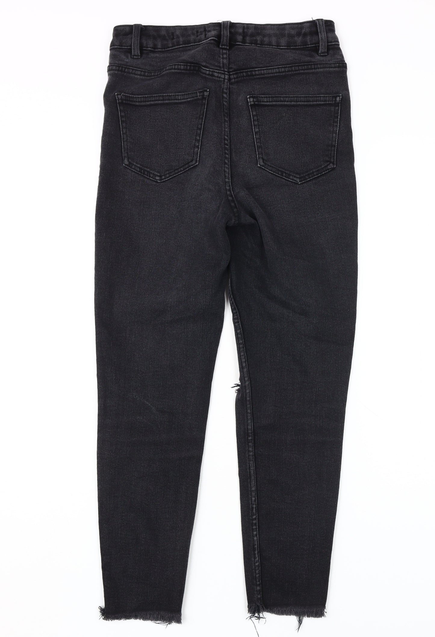 New Look Women’s Black Skinny Distressed Jeans Size 10