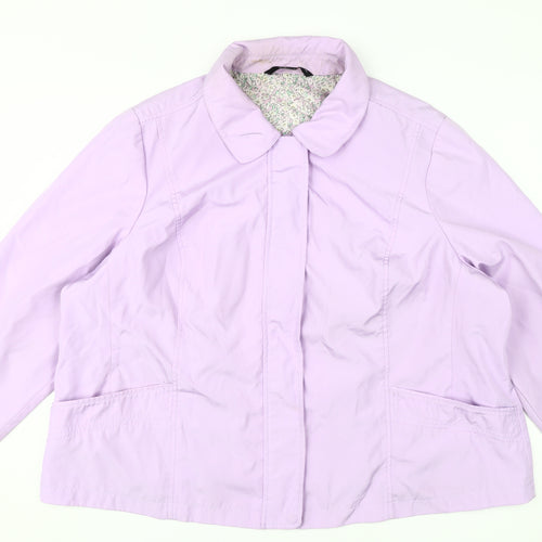 BM Collection Women's Purple Casual XL Jacket