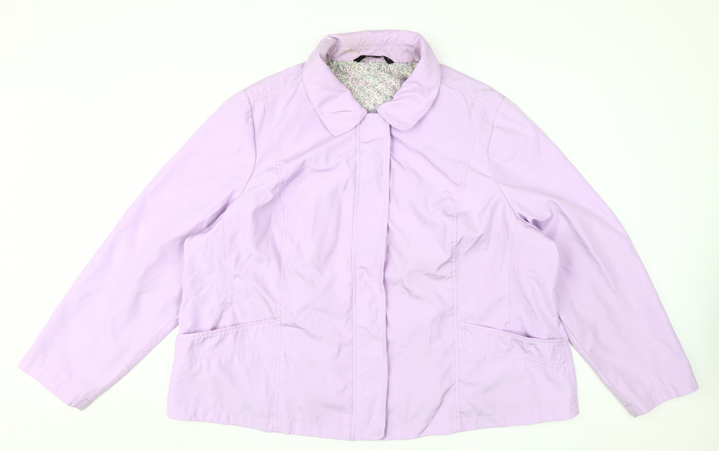 BM Collection Women's Purple Casual XL Jacket