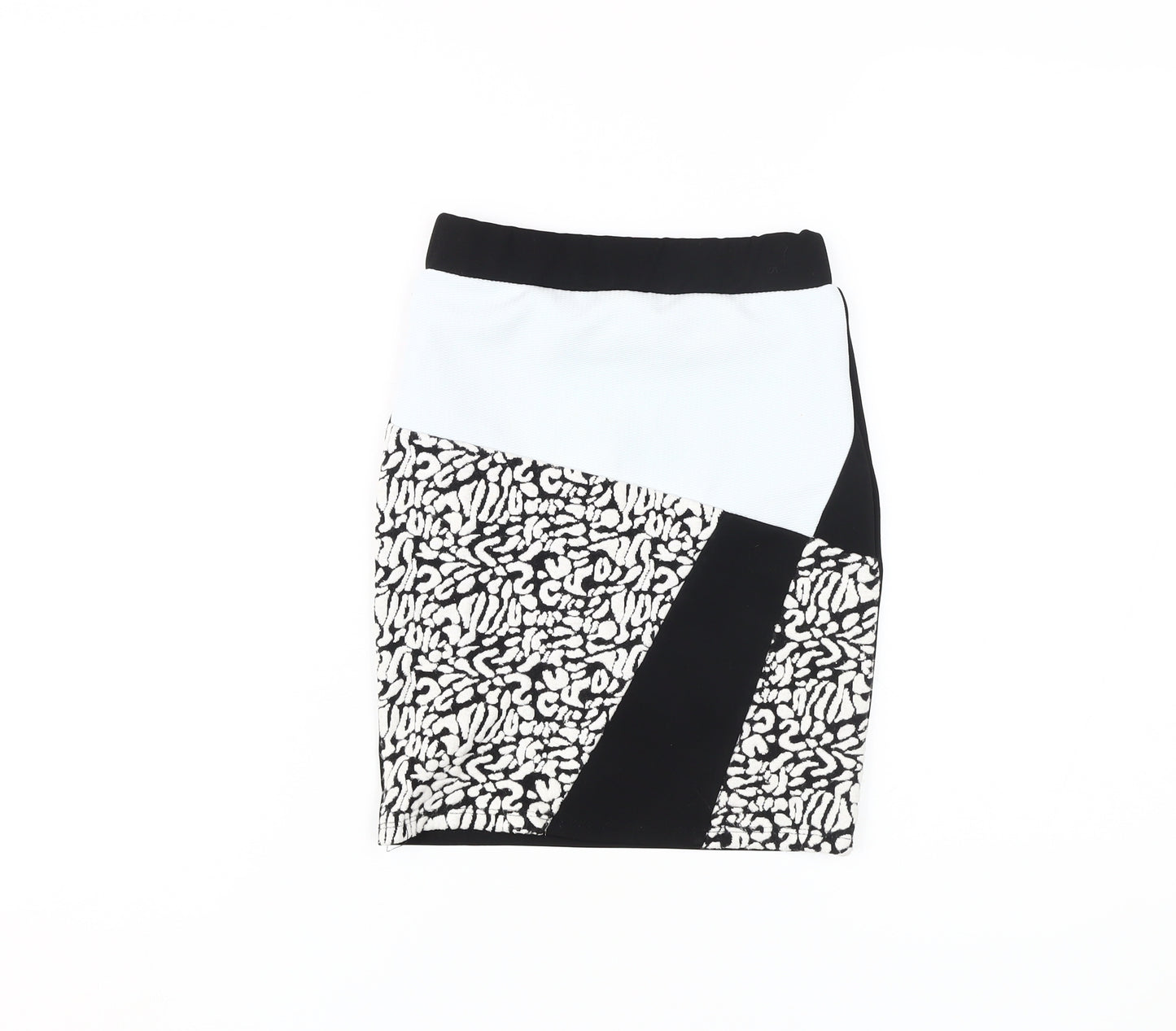 River Island Girls Black Patterned Skirt 9-10 Years