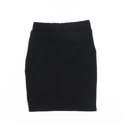 River Island Girls Black Patterned Skirt 9-10 Years