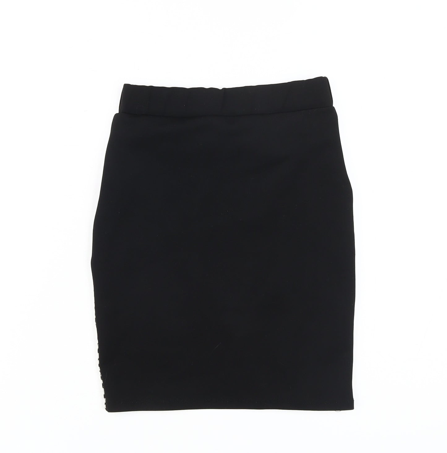 River Island Girls Black Patterned Skirt 9-10 Years