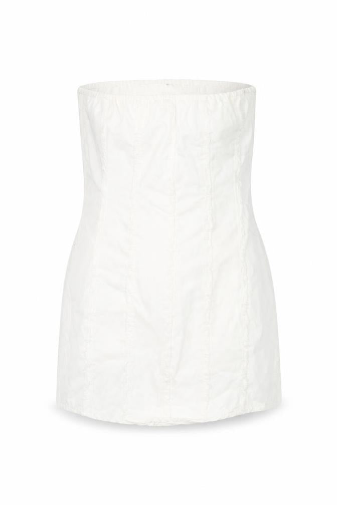 Front view of ASOS Design Women's White Bodycon Dress, size 12