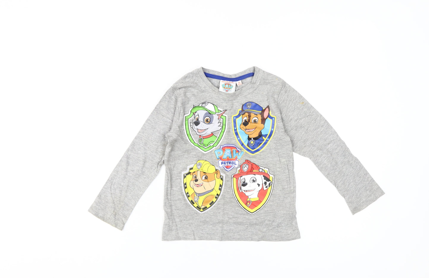 Nickelodeon Boys Grey PAW Patrol Graphic T-Shirt, Size 3-4 Years