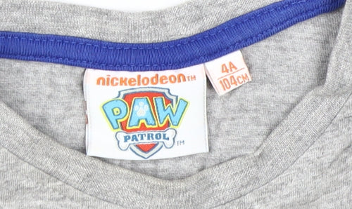 Nickelodeon Boys Grey PAW Patrol Graphic T-Shirt, Size 3-4 Years