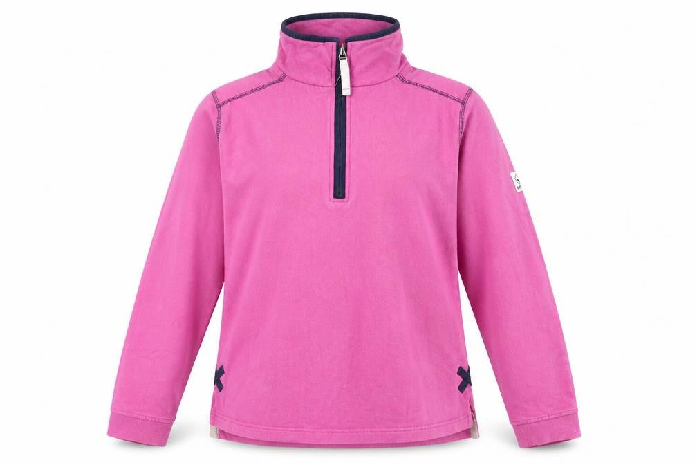 Front view of Lazy Jacks Women's Pink Cotton Pullover XS