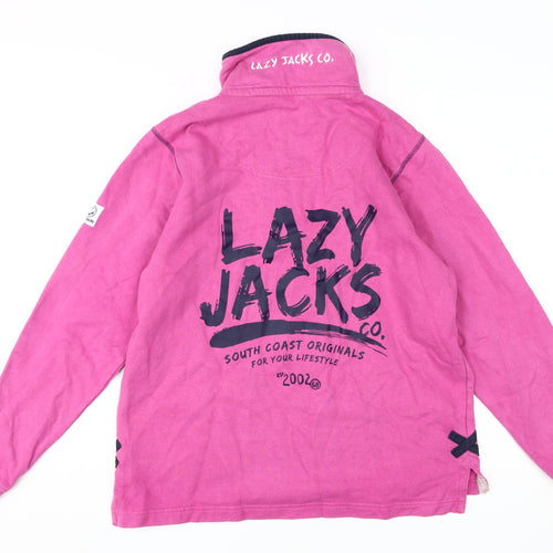 Lazy Jacks Women's Pink Cotton Pullover XS