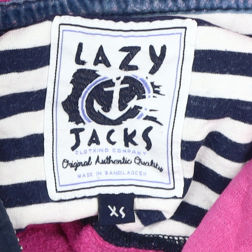 Lazy Jacks Women's Pink Cotton Pullover XS