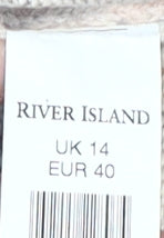 River Island Women's Beige Animal Print Cardigan - Size 14