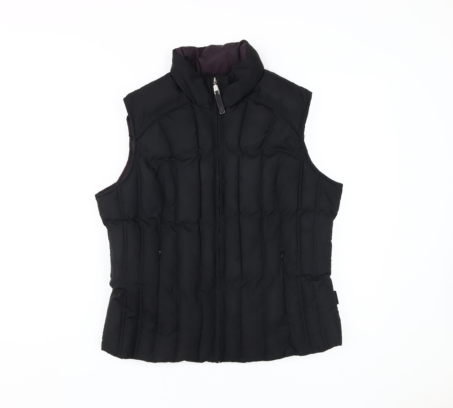 Per Una Women's Black Puffer Waistcoat M