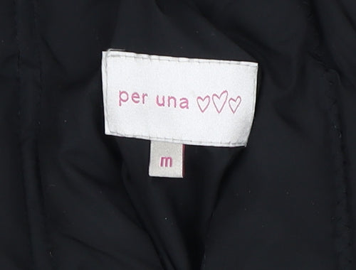 Per Una Women's Black Puffer Waistcoat M