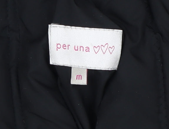Per Una Women's Black Puffer Waistcoat M