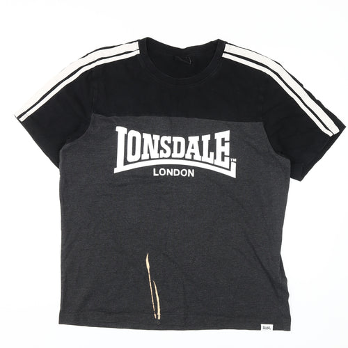 Lonsdale Men’s XL Black Logo T-Shirt