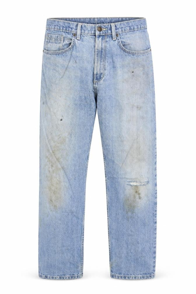 Front view of Marks & Spencer Men's Blue Straight Jeans 32W