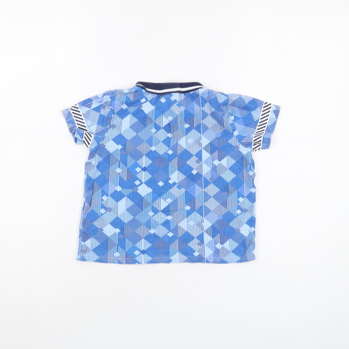 Boys Blue Football England Polo Shirt 3-4 Years
